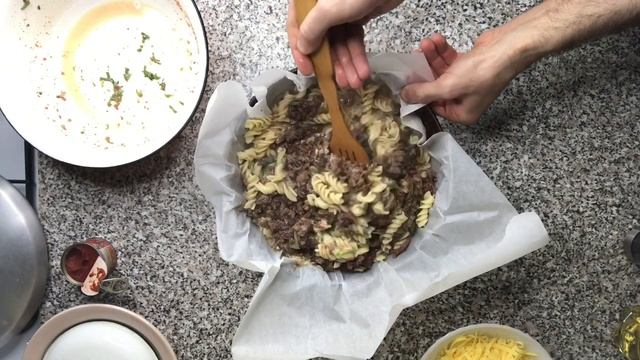 МАКАРОНЫ С ТУШЕНКОЙ в стиле ФРАНЦУЗСКОЙ запеканки