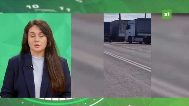 Пробка из фур на пограничном пункте Бугристое по-прежнему cохраняется. смотреть онлайн