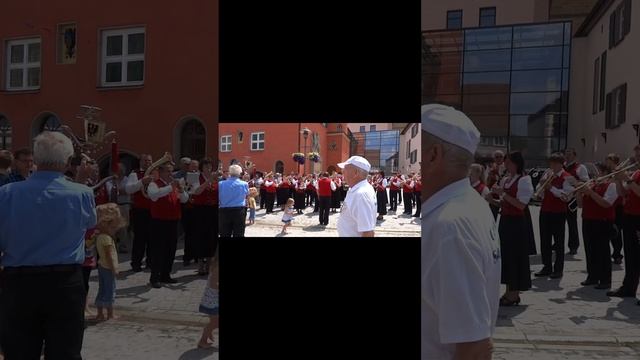 Духовой оркестр на празднике в немецком городке Bopfingen. #настроение #gutelaune #spaß смотреть онлайн