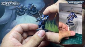 Часть 1. Обзор на готовые миниатюры. Командирский набор. Космодесантники. #warhammer40k #primaris