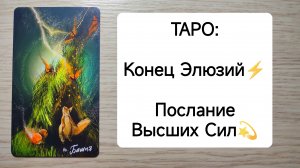 ТАРО : Конец Элюзий⚡Послание Высших Сил✨ расклад на ситуацию