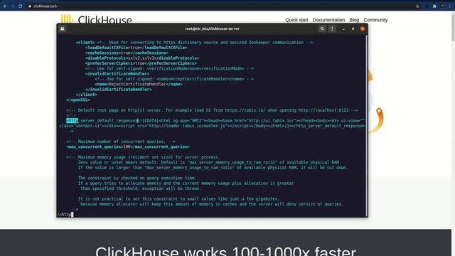 Базовая конфигурация ClickHouse смотреть онлайн