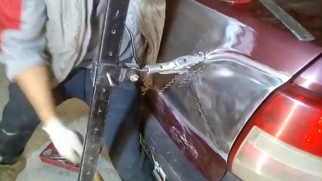 Рихтовка крышки багажника. смотреть онлайн