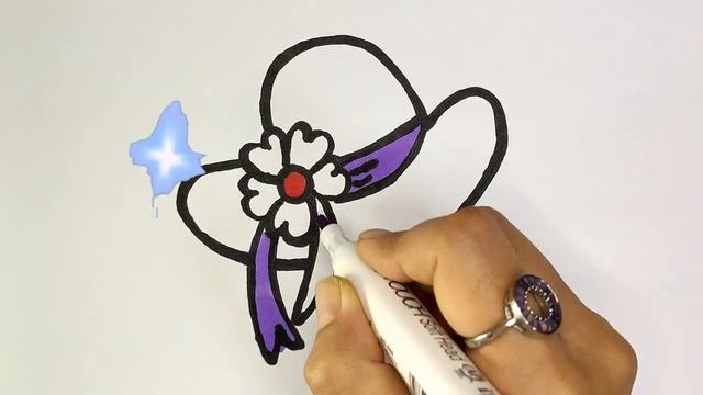 Bolalar uchun Shlyapa rasm chizish/Drawing Flower hat for children/Рисование Шапка для детей смотреть онлайн
