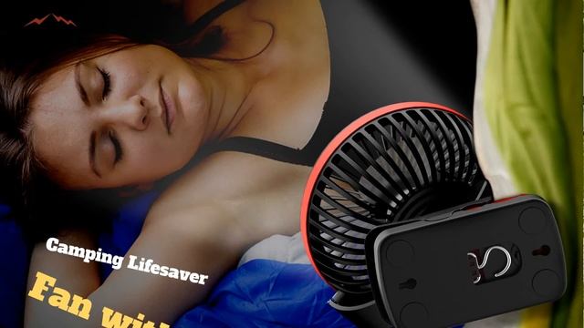 OUTXE Camping Fan USB Rechargeable Tent Fan with LED Light Clip-On Fan смотреть онлайн