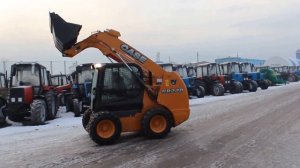 Мини погрузчик Case в работе