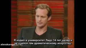 Александр Скарсгард на шоу Реджис и Келли rus sub by twilightrus