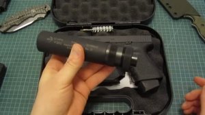 Пистолет. Glock 19 Pro + глушитель Impuls IIA Compact
