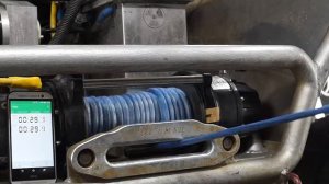 Лебедка RUNVA(рунва)EWB9500Q в действии