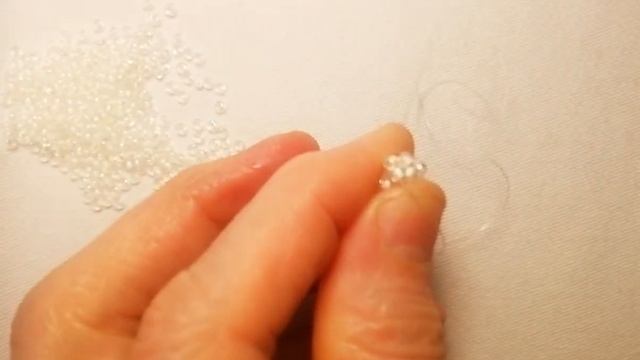 #Серьги из бисера "Белые ромбы" (новинка)