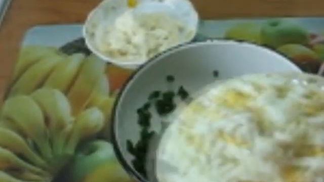 Салат з зеленої цибулі та яєць. смотреть онлайн