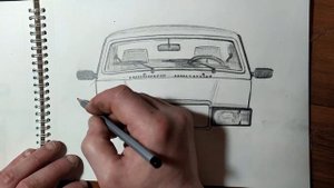 Как нарисовать машину семёрку Как нарисовать ВАЗ 2107 / Рисунок ВАЗ 2107 Нарисовать перед ВАЗ 2107