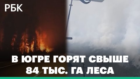 Горящие леса в ХМАО тушат два самолета-амфибии Бе-200 и Ил-76