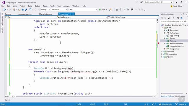 006-07. Using a GroupJoin for Hierarchical Data