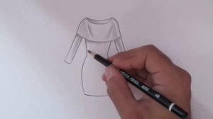 How to draw a beautiful girl dress drawing design easy for beginners drawing clothes(outfits)design