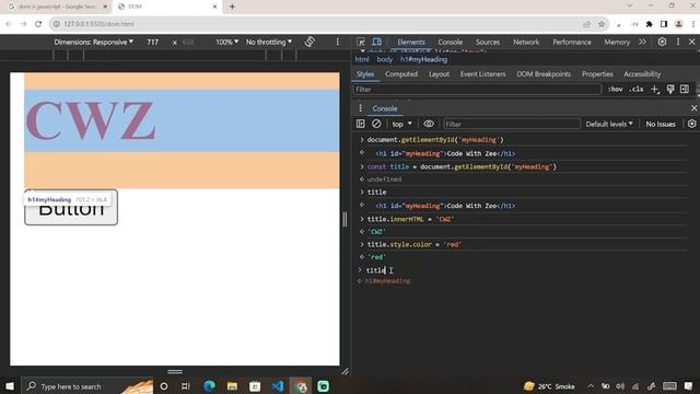 (1) Dom Manipulation in Javascript | All Dom Selectors in Hindi  | Web Development Tutorial # 32