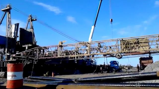 монтаж буровой вышки