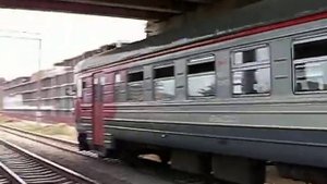 Электропоезд ЭР9П-К-232 (ТЧЭ-22) сообщением Махачкала-Дербент.