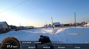 Заезд на скорость. Мотобуксировщик БТС 500 против Ирбис Динго 150. Кто быстрее?