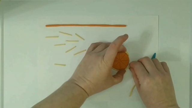 Ліплення з пластиліну "Апельсин"