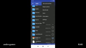 RAR (by RARLAB) - archiver app for Android.