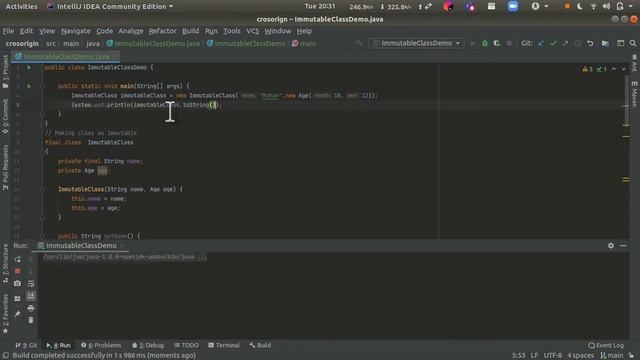 Immutable class in java with code #immutableclassinjava