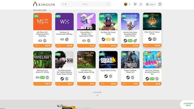 Снижаем цену с промокодом Kinguin