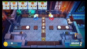 Overcooked 2 прохождение вдвоем #3 на nintendo switch