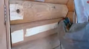 Шлифовка сруба. Альфа диск Стронг № 3