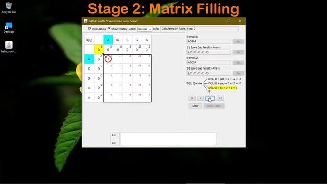 Smith-Waterman Algorithm — Step-by-step Explanations