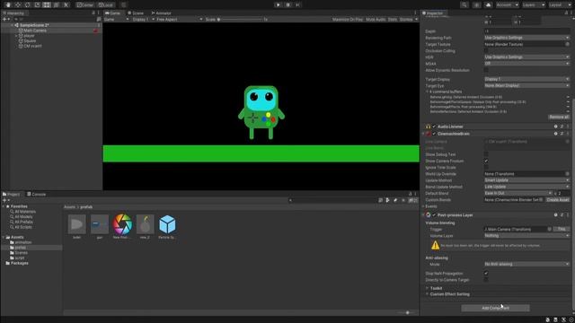 Движение камеры + эффекты в Unity | Уроки по Unity
