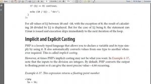 Looping, Continue, Break statements, Type Casting- PHP