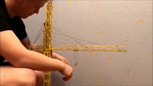 Модель крана. Башенный кран КБСМ 200. Tower crane model