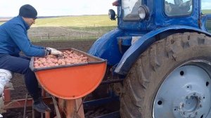 Самодельная сажалка на т-40.