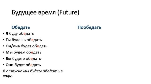 Русские глаголы 