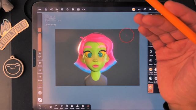 Add 2D Image to 3D Mesh | Nomad Sculpt 1.76 Quick Tutorial