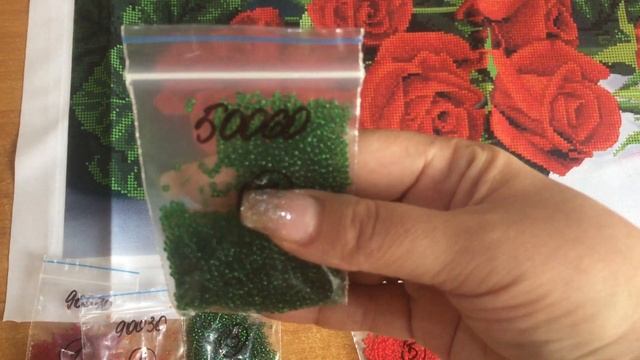 Вышивка бисером. Красные розы смотреть онлайн