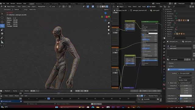 Alien Spaceships Invasion | 3D Blender CGI #geometrynodes #blender3d #blenderrender