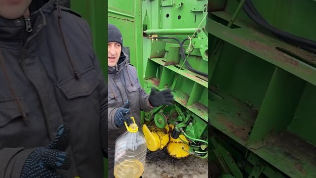 РЕМОНТ #johndeere НАСОСА ОБВЯЗКИ на #пресс #рулон #сено