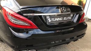 Тюнинг Краснодар спортивный выхлоп Mercedes W218 CLS 500