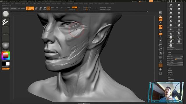 08 Zbrush для начинающих | Топ Кистей + Clip Curve и Slice Curve (Урок)