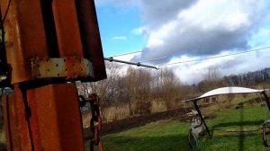 опускаю антенну на 144Mhz и небольшой обзор мачты для антенн