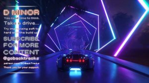 Epic Synthwave Backing Track Driving 80s D MINOR