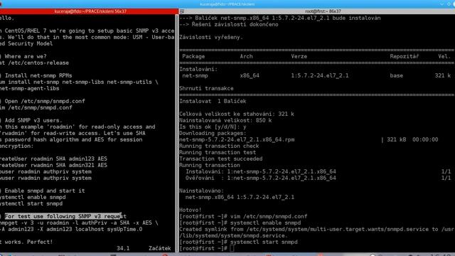 Quick setup of SNMP v3 USM access on CentOS/RHEL 7 Linux - net-snmp смотреть онлайн