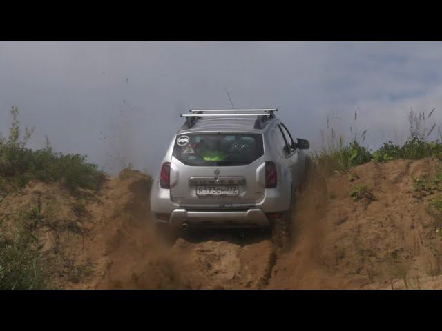 Renault Duster, Skoda Yeti и Suzuki Vitara на прокатке маршрута для кроссоверов в Сычёвских карьерах смотреть онлайн