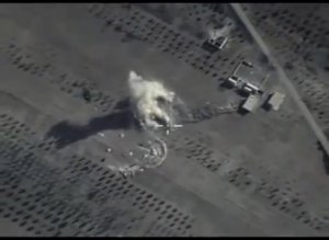 Результаты нанесения авиаудара по огневым позициям отряда ИГИЛ в р-не АЧАН (ХАМА)
