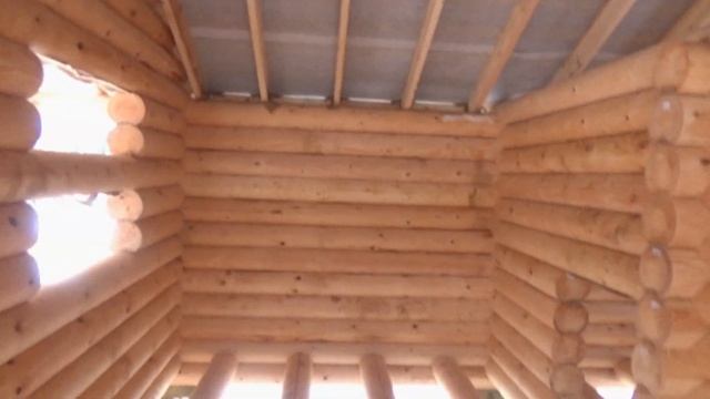 Сруб бани 6.0х9.0м. с террасой из бревна и крышей "Кобрино". Цена в СПб 409.151 руб. смотреть онлайн