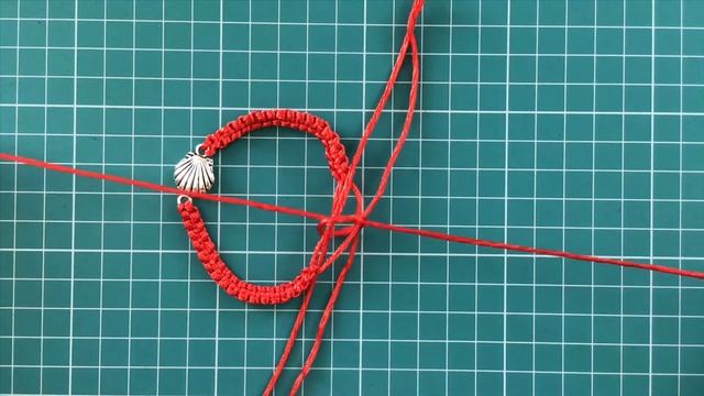 Браслет красная нить с подвеской | Регулирующийся узел на браслет