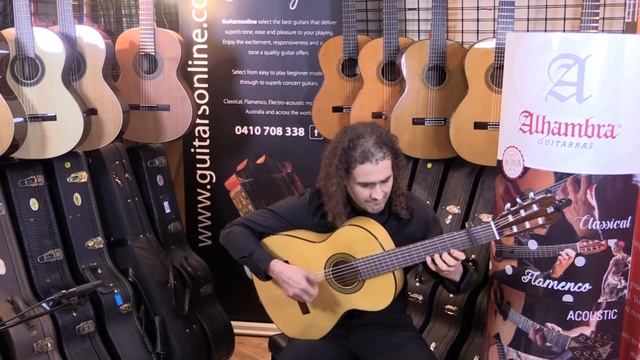 Alhambra Flamenco Guitar 3F Alegria Interpreted by Alejandro Florez www.solquemia.com смотреть онлайн