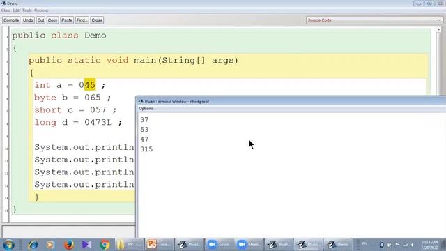 Tokens in Java (Part - 1) (Integer Literals) смотреть онлайн